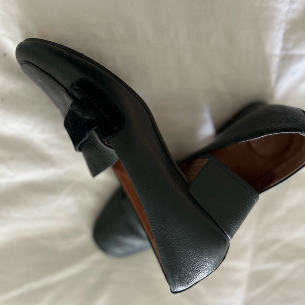 Gentle Souls Black Leather Loafers